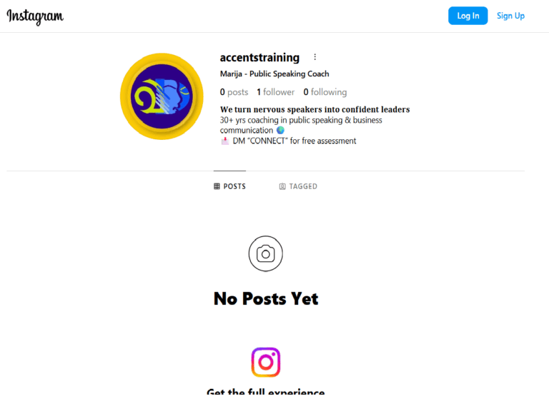Accents Instagram Page